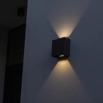 Gemini Beams Anthrazit Lutec 5104005118 Außenwandleuchte