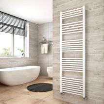 Heilmetz - Straight Heated Towel Rail Bathroom Warmer Heating Radiator White 1600×500mm Suitable For 8m²