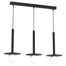 Hängelampe 3xG9 – futuristisches Design – Metallrahmen – kugelförmiger Lampenschirm – diffuses Licht