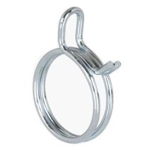 Norma – Fascetta Bifilare a Molla 6,6-7 – Acciaio zincato, Diametro 6,8 mm, 100 pezzi