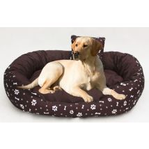 Viking Choice - Cama Para Perros De Cuero Artificial Xxl - Cojín Para Perros Sofá Para Perros Cama Para Gatos Canasta Para Perros - Impermeable 110 X 