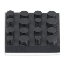 Ensemble Dynavox Antivibe Pieds D'Appareil Lot De 4, Caoutchouc, 40x40 Mm