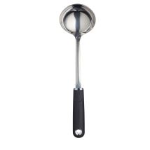 Masterclass Mcsgnwssl - Louche À Soupe De Avec Manche De Soft Grip, Acier Inoxydable, Couleur Noir