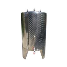 Serbatoio Acciaio Inox 570 Litri Completo Chiuso Rubinetti Acciaio Inox