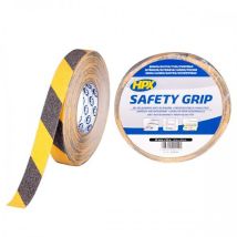 Hpx Safety Grip Antirutschband, Gelb/schwarz, 25 Mm X 18 M, Für Maximale Sicherheit