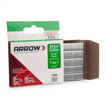 Vinmer - Arrow A214 Jt21 T27 Staples 6mm (1/4in) (box 1000) Arrjt2114s