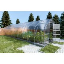 Serra Da Giardino Klasikadrop 30m2, 2,5m X 12m, 4 Mm Con Rivestimento In Policarbonato