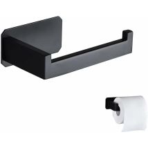 Stainless Steel Toilet Paper Holder Original Wall Mounted Toilet Paper Holder Without Drilling Black 3m Adhesive Toilet Paper Holder For Bathroom Wc 