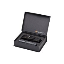 Torcia LED Q2 40/200lm – Luminosità regolabile 100/25% – Fascio luminoso 10-70° – Alluminio – IPX4 – Batteria AA inclusa