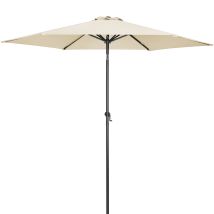 Kingsleeve 3m Tahiti Aluminium Garden Parasol With Cover Uv 80+ Protection 300cm Patio Umbrella With Crank Handle And Tilt Large Sun Shade Canopy 