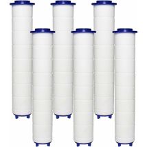 Soleil - Shining House Filter Duschkopf 6 Pp-baumwollfilter, Pp-baumwollfilterelement Für Handbrause Und Ionenfilter, Für Regenduschkopf
