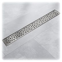 Bituxx - 140cm Edelstahl Duschrinnen Ablaufrinnen Bodenablauf Duschrinne Duschablauf Tropfen
