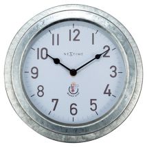 Außenwanduhr Poppy Ø 22 Cm Silber Wanduhr - Nextime