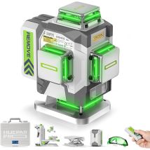 Huepar Pro 4d Green Self-leveling High Precision Laser Level - 4 360° With 8000mah Lithium-ion Battery, Multifunctional Stand And Hard Case Zk04cg