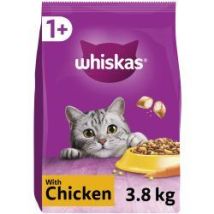 Whiskas - 1+ Chicken Adult Dry Cat Food - 3.8kg - 811941
