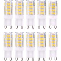 Lampadine Led Gabrielle G9, Bianco Caldo 3000k, 5 W, Equivalenti A Lampadine Alogene Da 40 W, 420 Lumen Non Dimmerabili, Confezione Da 10 [classe 
