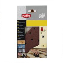 Discos abrasivos autoadherentes 100 x 150 mm – Grano 80 – Pack de 5 – Óxido de aluminio