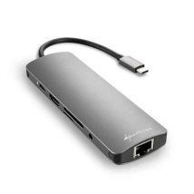 Sharkoon Usb 3.0 Typ C Adapter Combo Silber Grau