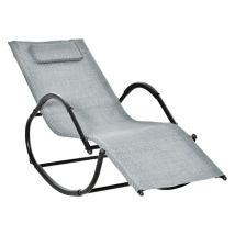Cama mecedora PROGARDEN 77x152x89 cm gris – Diseño moderno y elegante para jardín