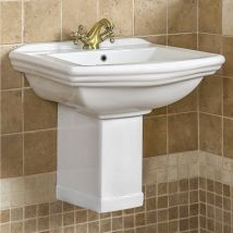 Lavabo Rétro Suspendu Derby 60 Cm En Céramique