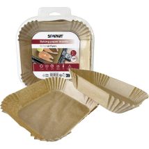 2910070004 Carta Per Friggitrice Ad Aria Calda 16x16 Cm Angolare, 100 Pz - Scanpart