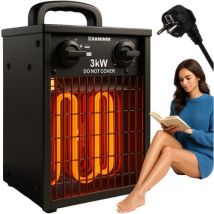 Radiatore Elettrico Kaminer 26072 3000w Termostato Regolabile