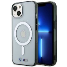 Bmw Transparente Hartschalen-magsafe-hülle Mit Silbernem Ring Für Iphone 14