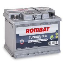 Batterie Voiture 12v 60ah Plomb Calcium Efb – Intensité 640a – Dimensions 242x175x190mm – Garantie 2 Ans – Rombat - Tefb260