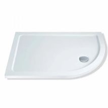Elements Offset Quadrant Shower Tray 900mm X 760mm Right Handed (inc Waste) - Mx