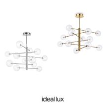 Ideal Lux – Lampadario a soffitto Equinoxe – Ø 1281mm, H 914mm, G4 max 12x2W, 3000K, IP20