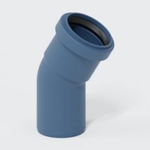 Bogen 30° DN 50 mm – PP-MV – Blau RAL 5014 – Heißwasserbeständig bis 97 °C – Ideal für Hausabflusssystem
