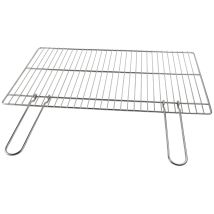Filtex Griglia Bbq Ferro Cromato Manici Pieghevoli 77x40 Cm