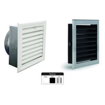 Griglia Per Cappa Aspirante A Lamelle Nera Con Cassonetto Ø150 Mm – 200 X 200 Mm Joncoux
