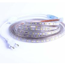 3 Meter Led-streifen, Ip65 Wasserdicht, Mit Schalter Und Led-stirnband, Kaltweiß