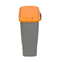 Pattumiera con coperchio 25L arancio – 51,5 x 24,3 x 36,5 cm – Planeta Huerto