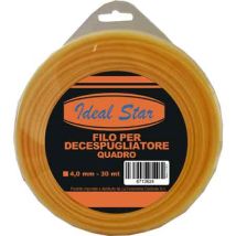 Filo Per Decespugliatore Quadro Ideal Star Mm 4,0x15 Mt - Ideal Star