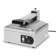 Gastro Toaster Sandwichtoaster Für 9 Scheiben (edelstahl, 2200w, 230v, 50 Bis 300 Grad C Stufenlos Regulierbar, Krümelfach, 2 Aluminium Heizplatten, 4