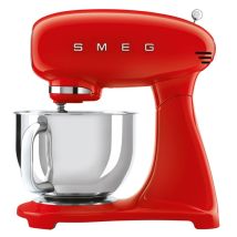 Smeg Küchenmaschine SMF03RDEU – Standmixer rot – 800 W – Aluminium, Edelstahl – 405 mm Breite, 378 mm Höhe