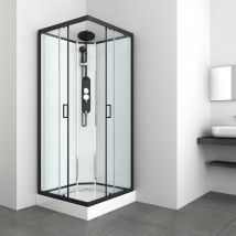 Cabina De Ducha Sin Techo Kinedai Ii 90x90x225 Cm De Montaje Rápido