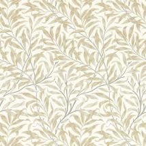 Clarke And Clarke - William Morris Design Willow Boughs Linen Wallpaper Paste The Wall Non-woven