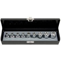 Set di bussole Torx E10-E24 – 3700899693303 – Utensili manuali per lavori di precisione – 9 pezzi
