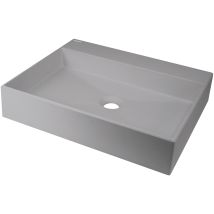 Aufsatzwaschbecken Grau Eckig In Granitoptik "correo"
