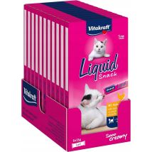 Friandise Liquide Pour Chat Vitakraft Au Poulet Et À La Taurine, 11 X 90 G