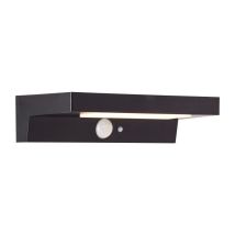 Applique Extérieure - Brilliant - Barker - Led Et Solaire - Détecteur De Mouvement - Plastique - 4 W - Noir