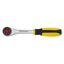 Proxxon Ratsche 1/2" – Drehbarer Griff aus TPR – Ratschenkopf aus Chrom-Vanadium-Stahl – 52 Zähne