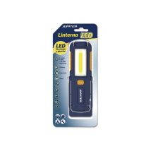 Taschenlampe De Working Led+cob 250lm - Mit Magnet Und Haken - Resistance Ip44 - Works With 4 Batteries Aa (not Included) - Blue Colour - Jupiter