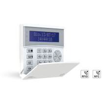 Clavier Lcd Bleu K-lcdbluetag Avec Lecteur Rfid/nfc Intégré, Avec 2 Lignes In/out Programmables