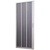 Porta Doccia 150 Cm 1 Anta A Soffietto In Pvc H185 Cm Dorini Bianco