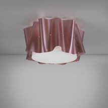 LINEA ZERO – Deckenlampe Rosa Metall – 3 Lichter – 3x MAX 30W E27 – Durchmesser 60 cm – Höhe 32 cm