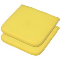 Elfin Seat Pad Outdoor Garden Furniture Cushion - L40 X W40 Cm - Yellow